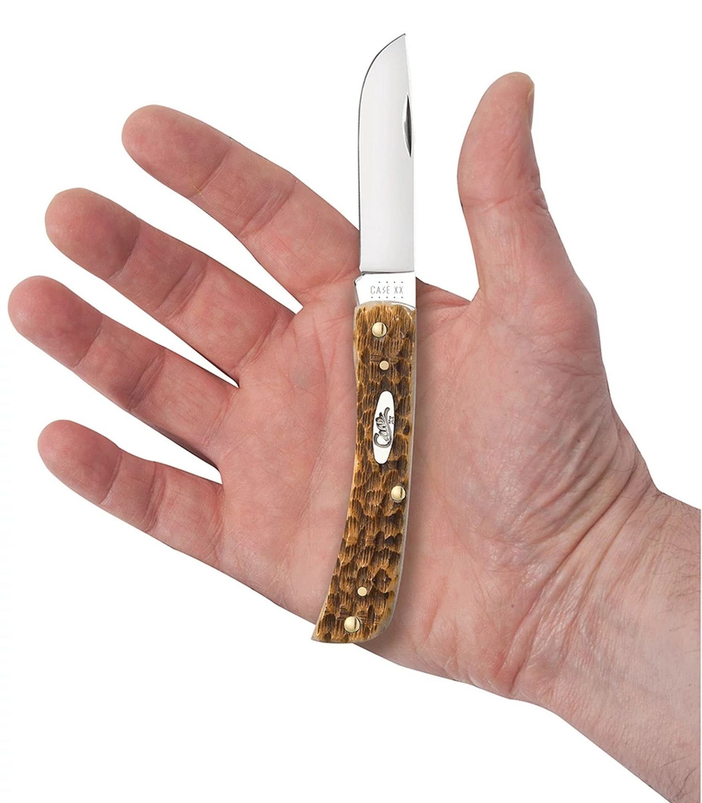 Case XX™ Jigged Amber Bone Sodbuster Jr Stainless Pocket Knife