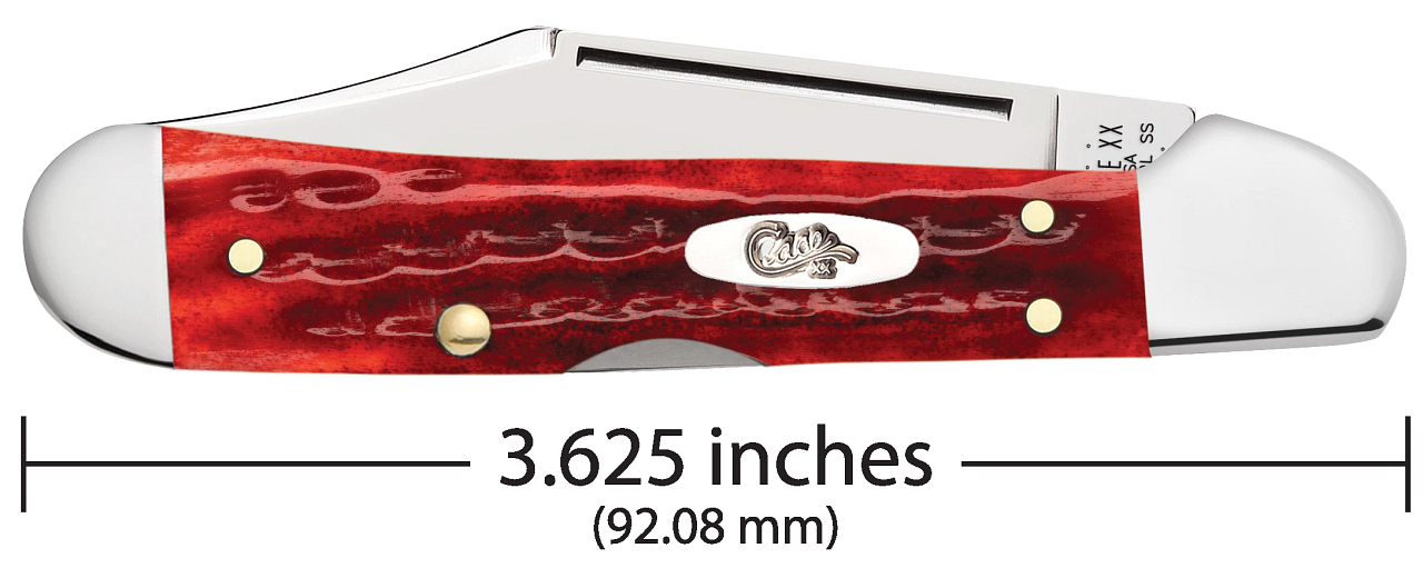 Pocket Worn® Corn Cob Jigged Old Red Bone Mini CopperLock®