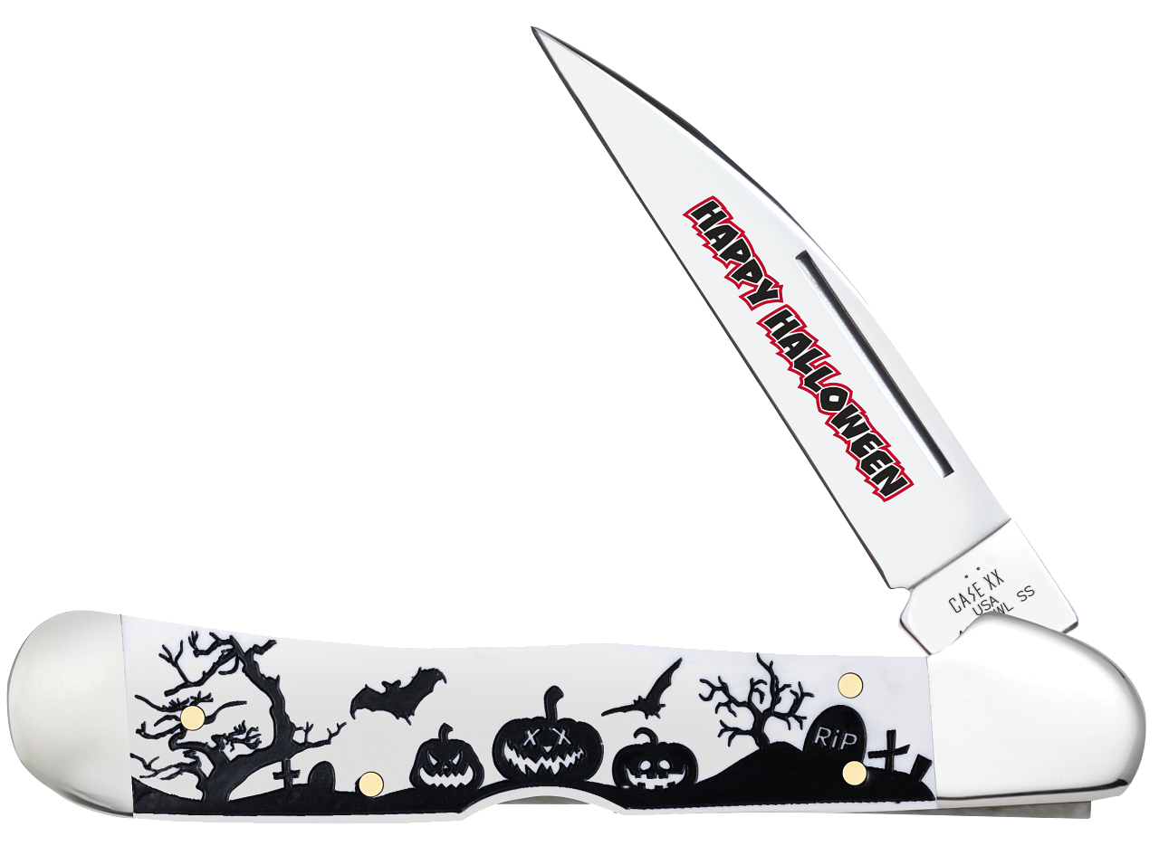 Halloween White Synthetic Smooth CopperLock