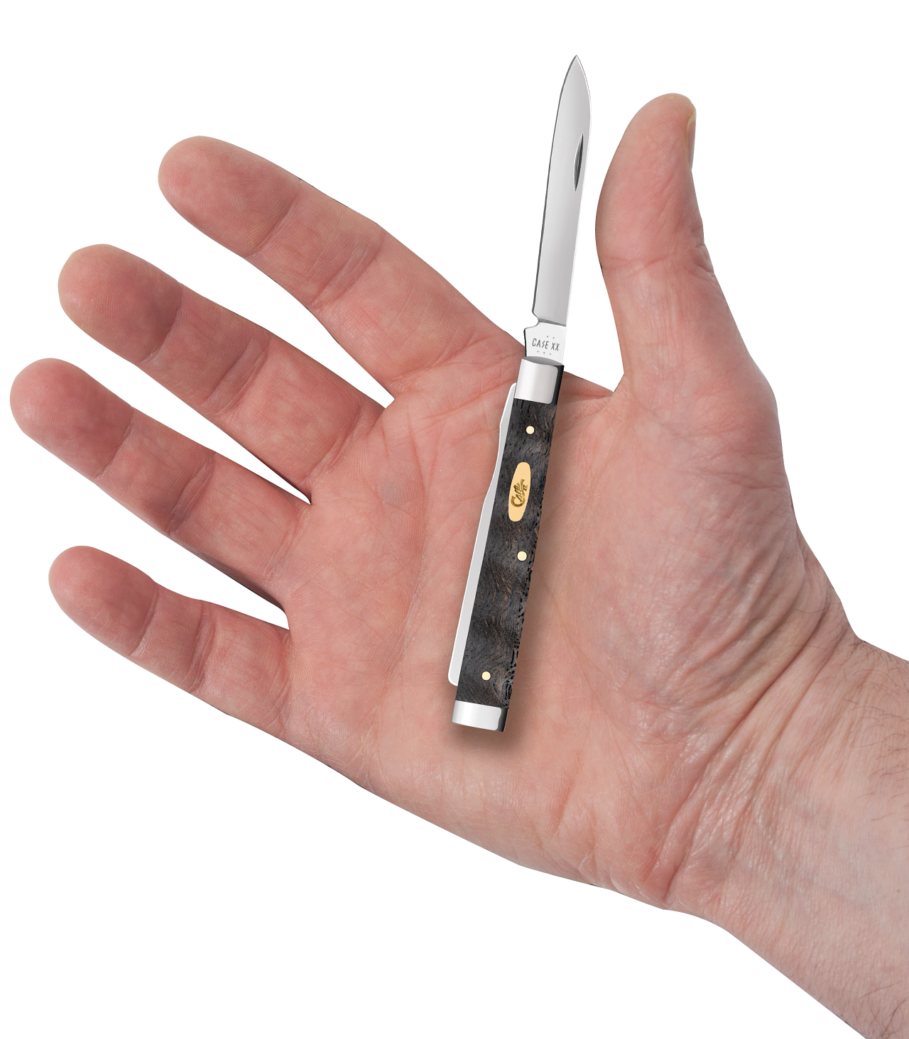 Smooth Black Curly Oak Wood Baby Doc