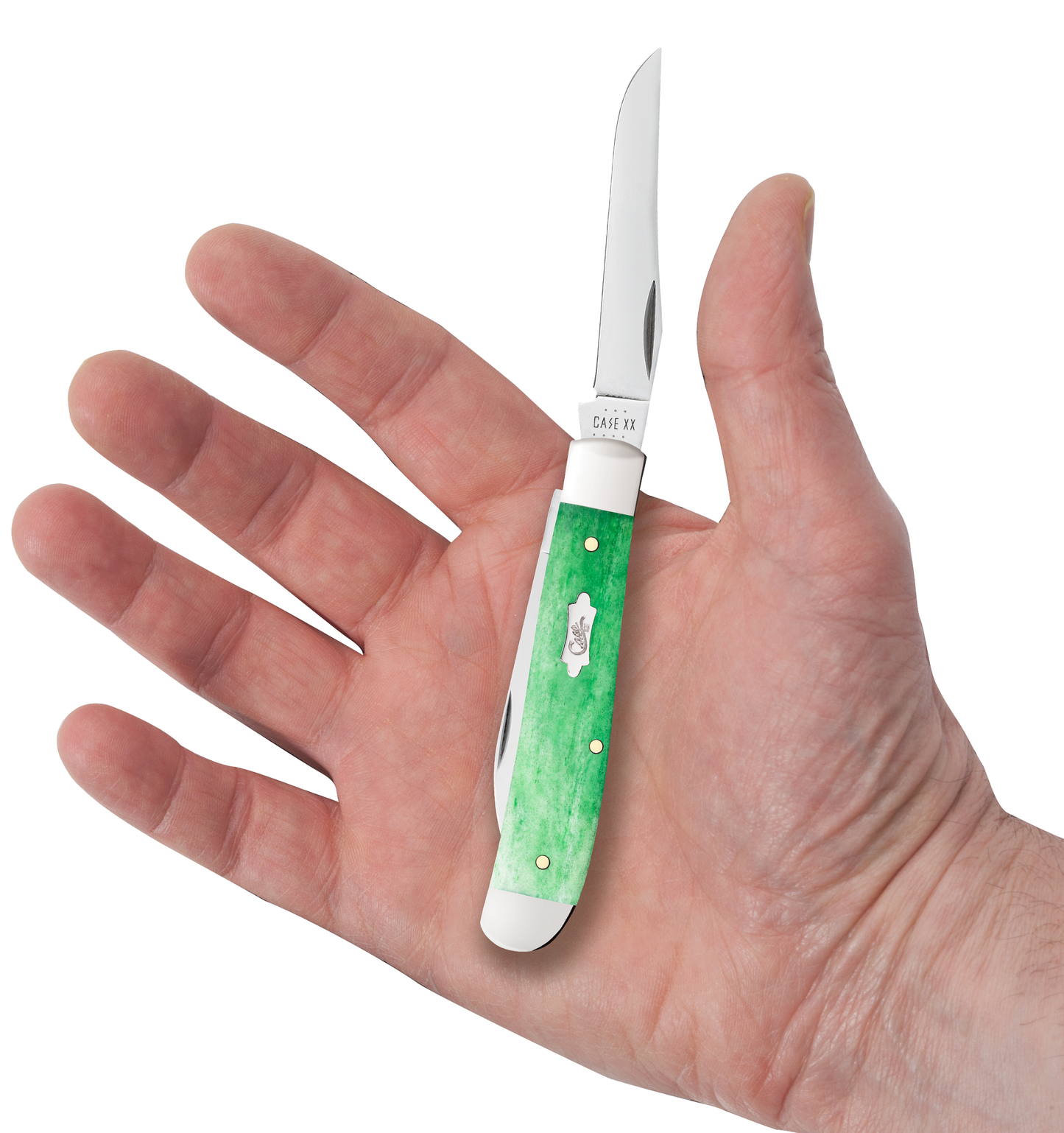 Emerald Green Smooth Bone Mini Trapper