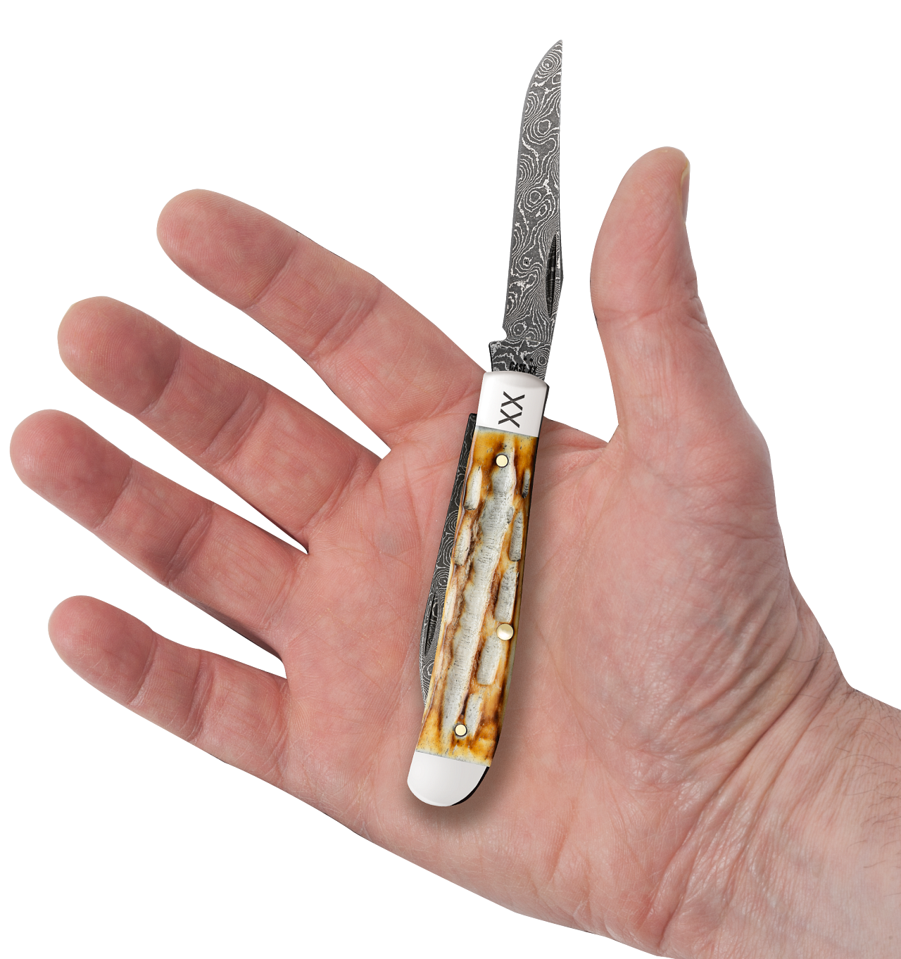 Burnt Natural Bone Deep Canyon Jig Mini Trapper