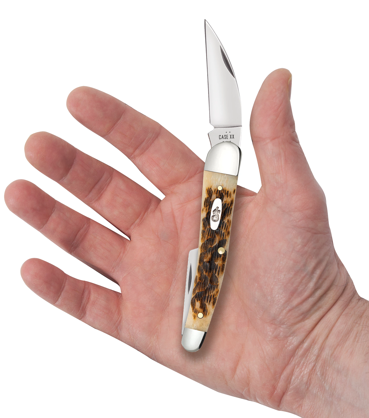 Amber Bone Peach Seed Jig Seahorse Whittler