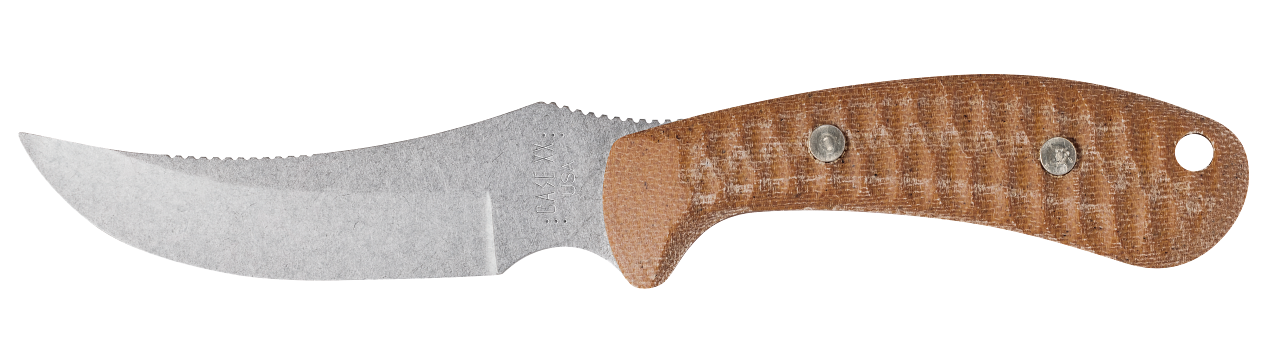 Sculpted Natural Canvas Laminate w/ Red G-10 Ridgeback® Hunter with Sheath