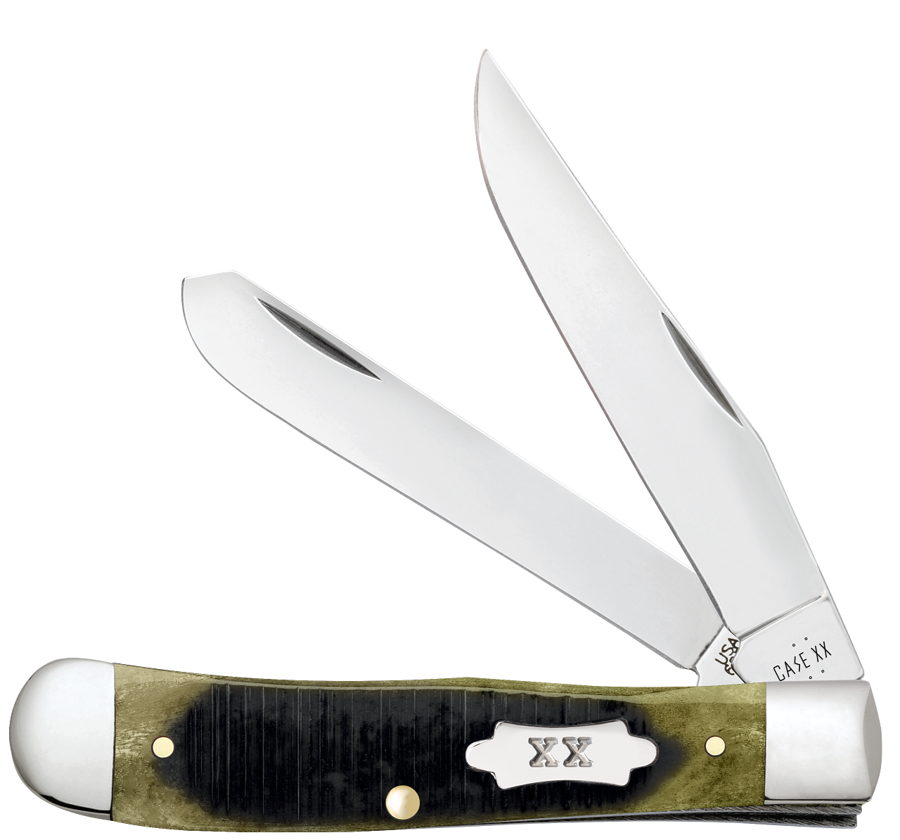 Sawcut Olive Green Bone Trapper
