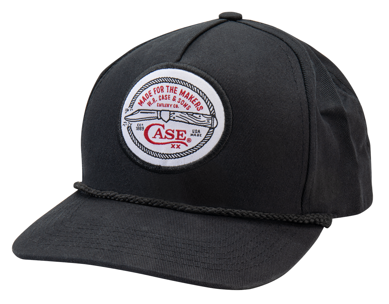 Black 5 Panel Cap