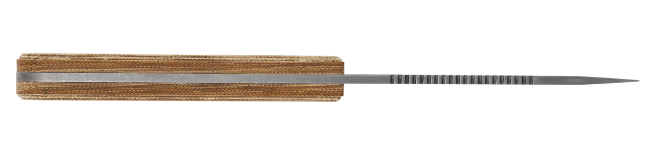 Roland Welker Smooth Natural Micarta® RW Caper