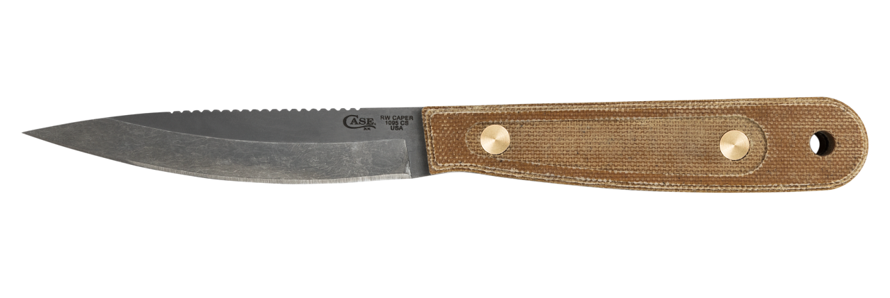 Roland Welker Smooth Natural Micarta® RW Caper