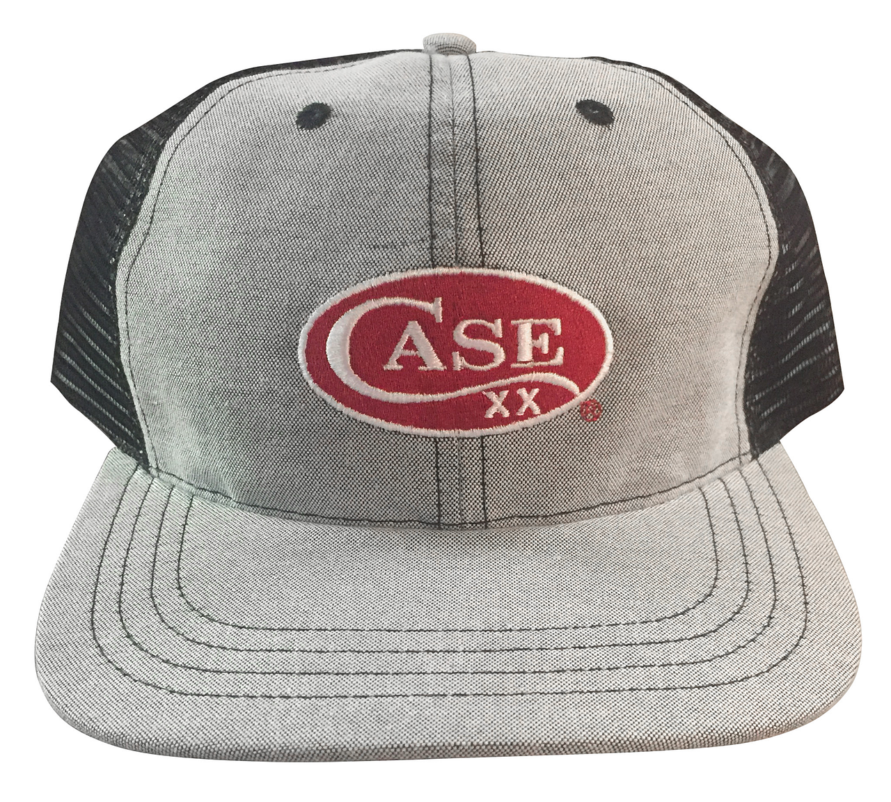 Gray Black with Red Logo Cap