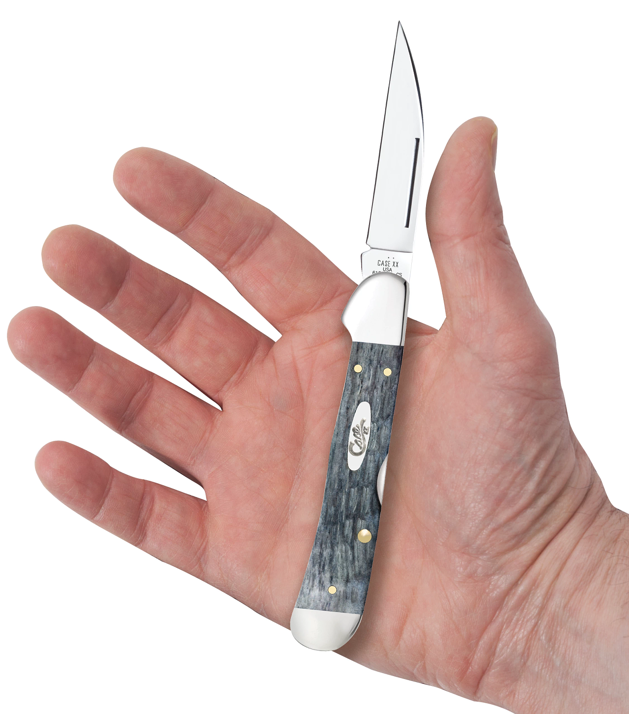 Pocket Worn Grey Bone Copperlock