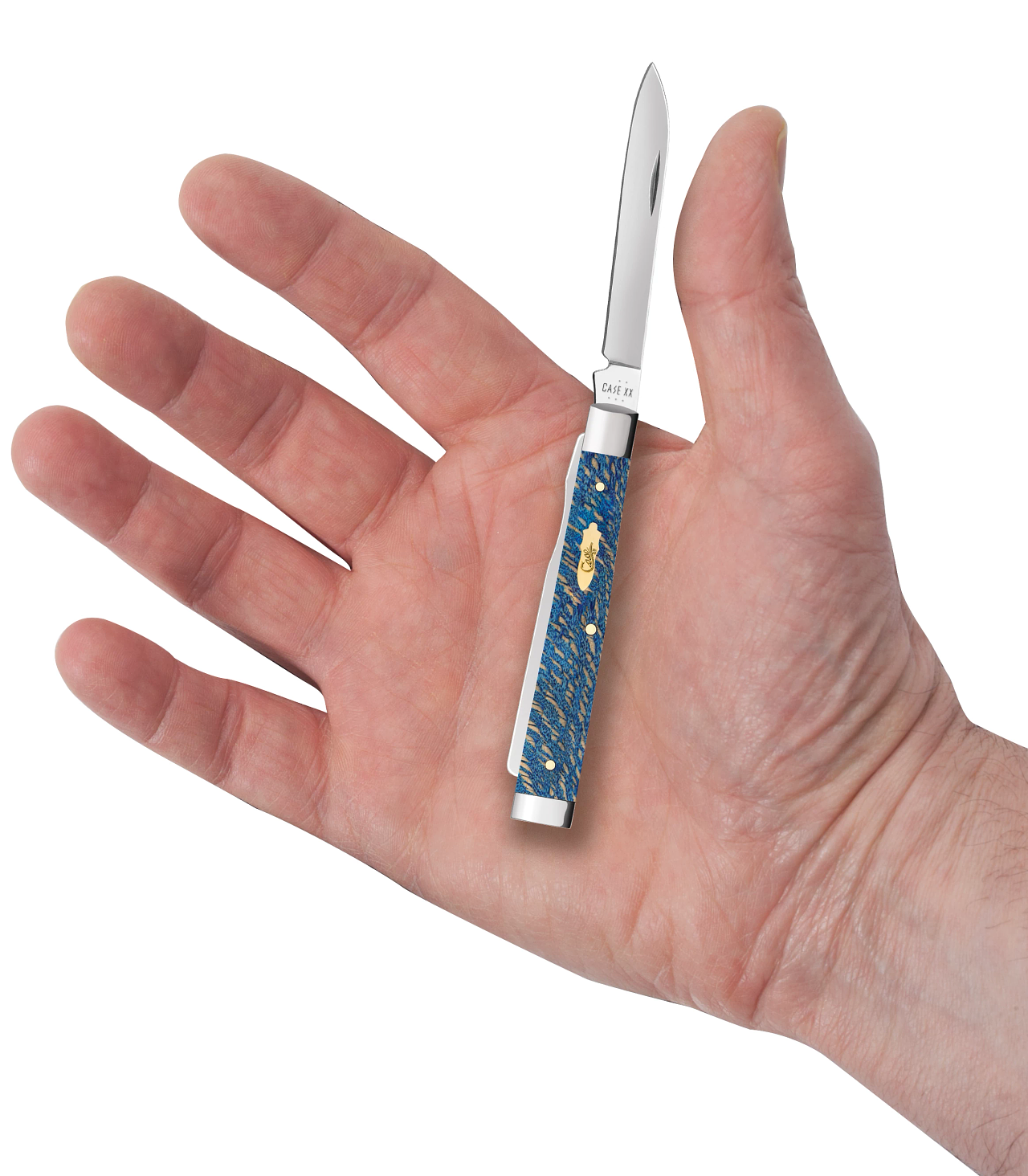 Smooth Blue Sycamore Wood Baby Doc