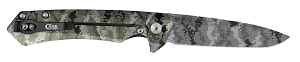 Green Camo Anodized Aluminum Kinzua with Spear Blade