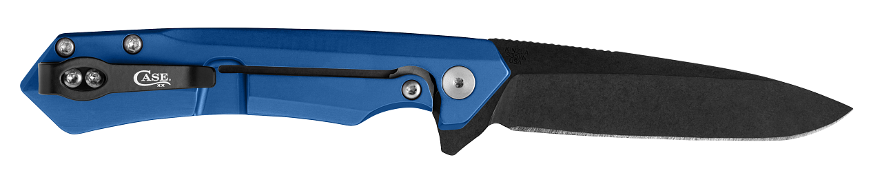 Blue Anodized Aluminum Kinzua with DLC Coated Spear Blade