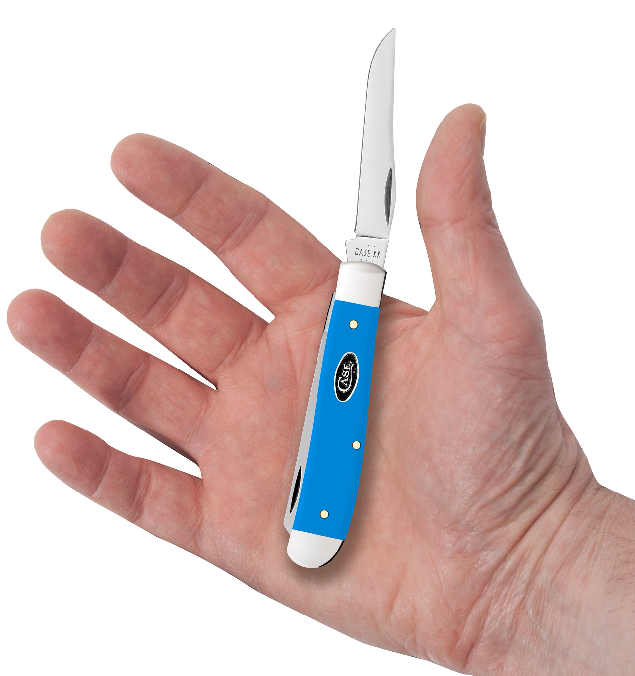 Light Blue Synthetic Mini Trapper