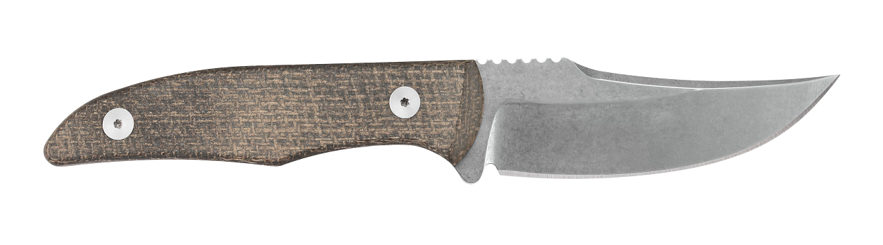 OD Green Burlap Micarta® Hunter CT1 with Embellished Leather Sheath
