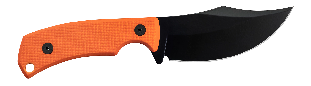 G-10 Hunter Orange Textured Fixed Blade w/Sheath