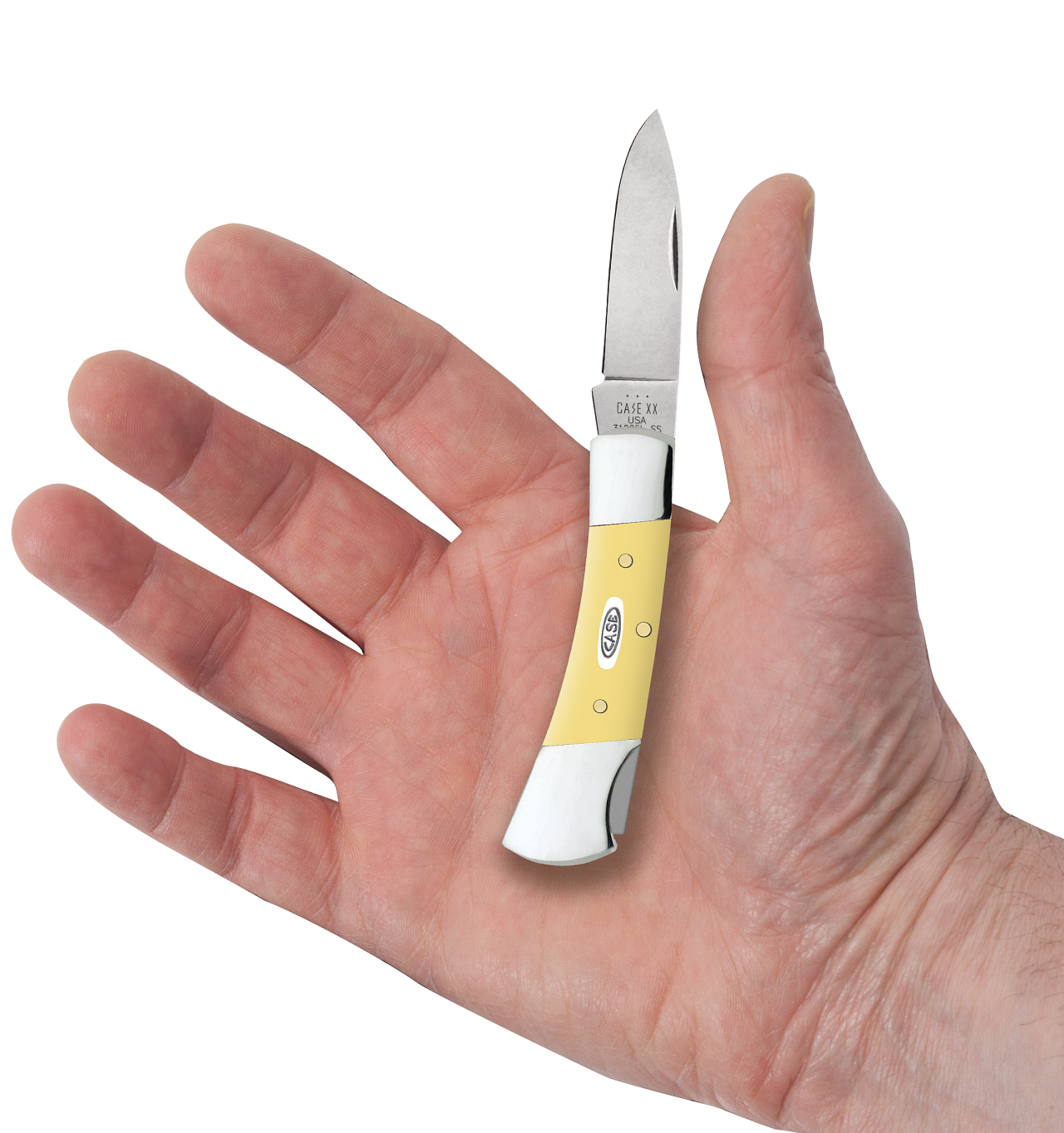 Smooth Yellow Synthetic Lockback