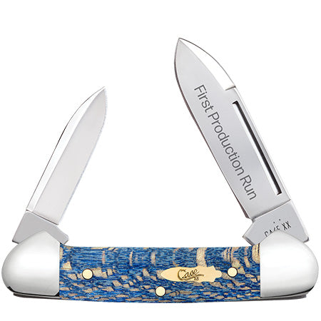 First Production Run Blue Sycamore Wood Smooth Butterbean