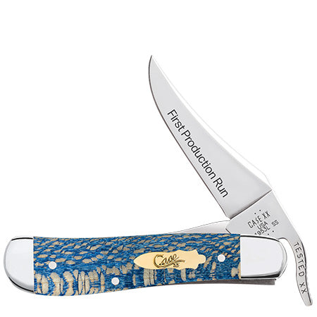 First Production Run Blue Sycamore Wood Smooth Russlock