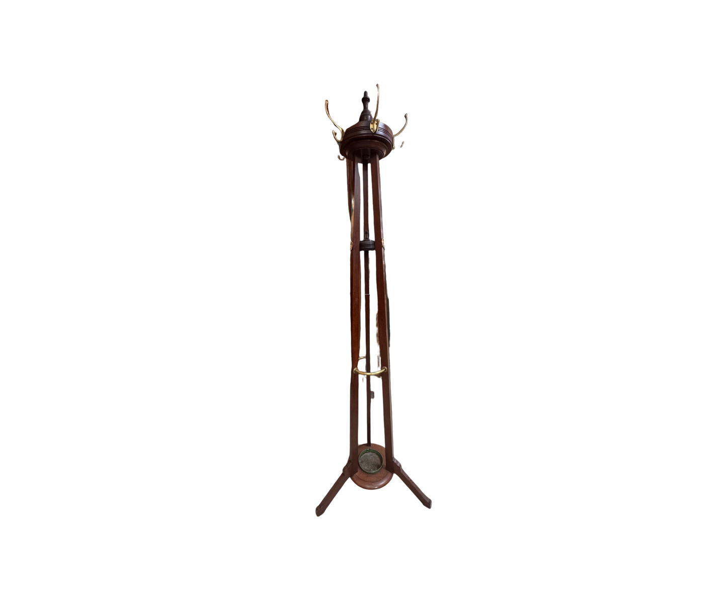 Antique Mahogany Revolving Hat Rack