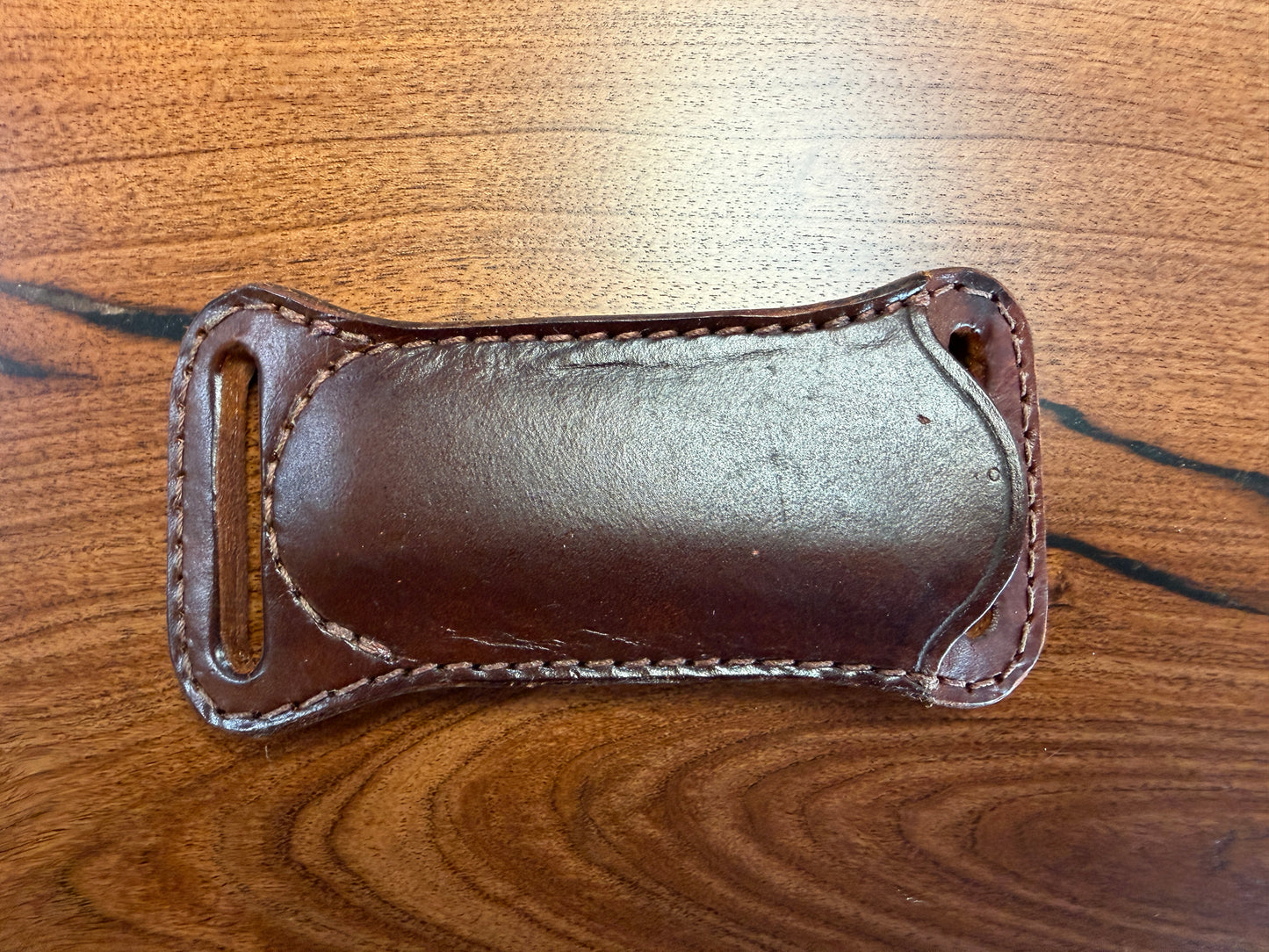 #29 Horizontal Leather Sheath – Fits Folding Hunter Style Knives | Hand Made