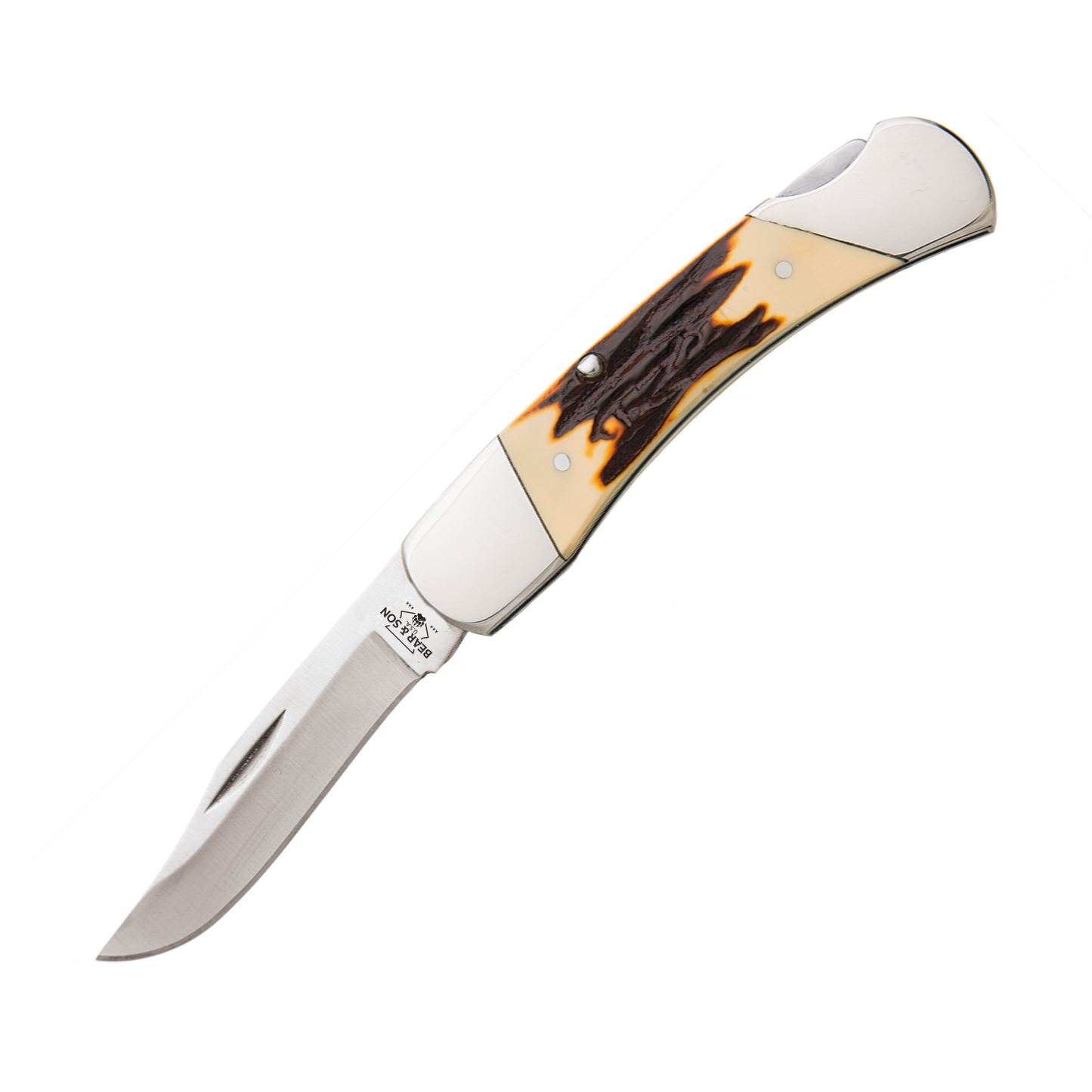 3 3/4″ Stag Delrin Midsize Lockback