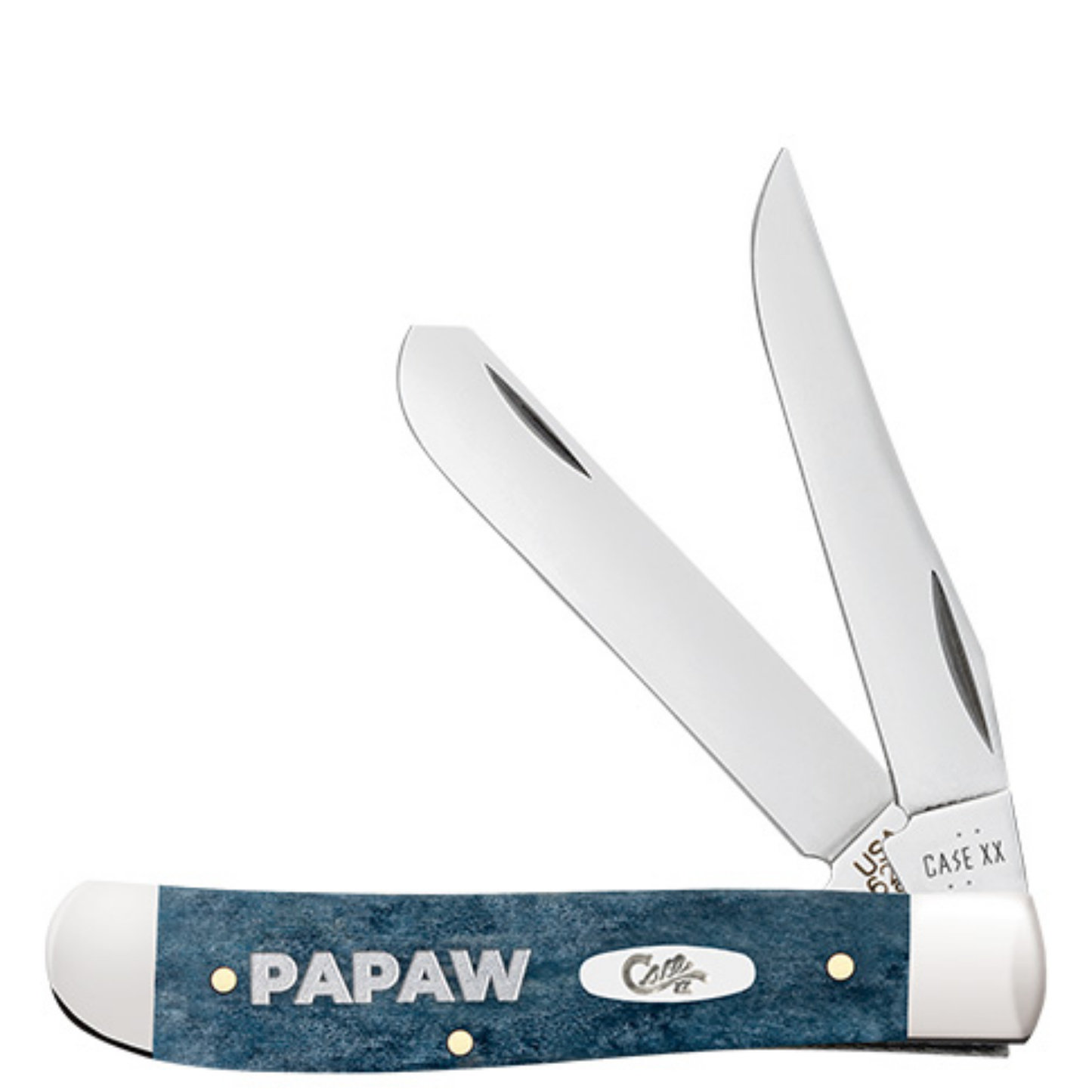 Pawpaw Mediterranean Blue Bone Mini Trapper + Gift Tin
