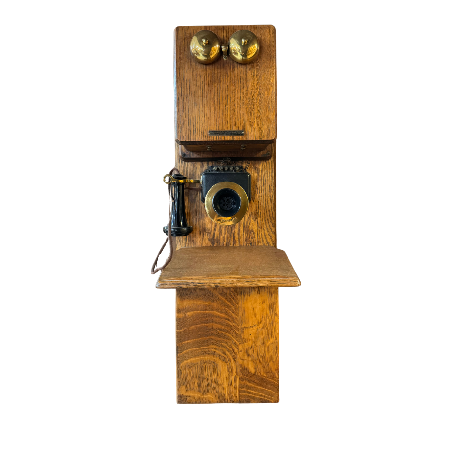 Rare Antique Oak Hotel Model Phone