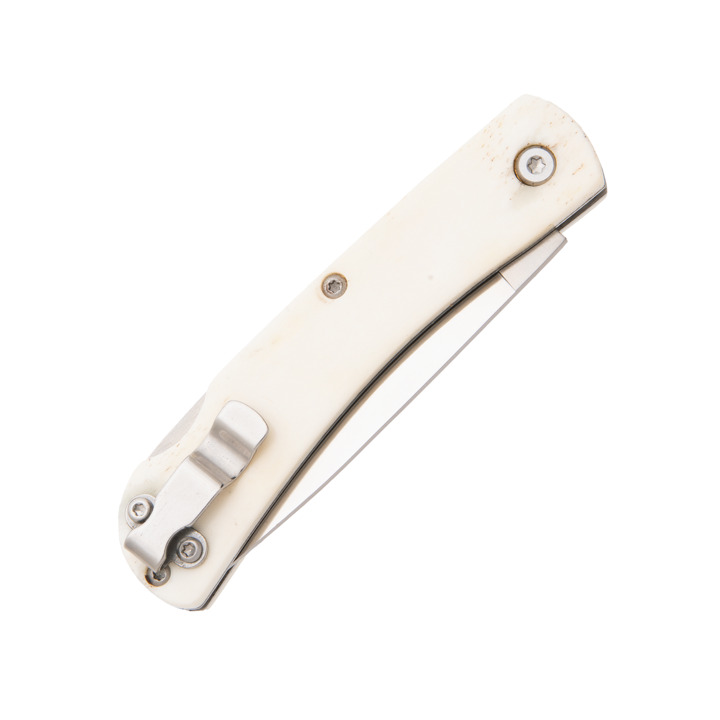 White Smooth Bone 3 5/8″ Locking Farmhand w/Clip
