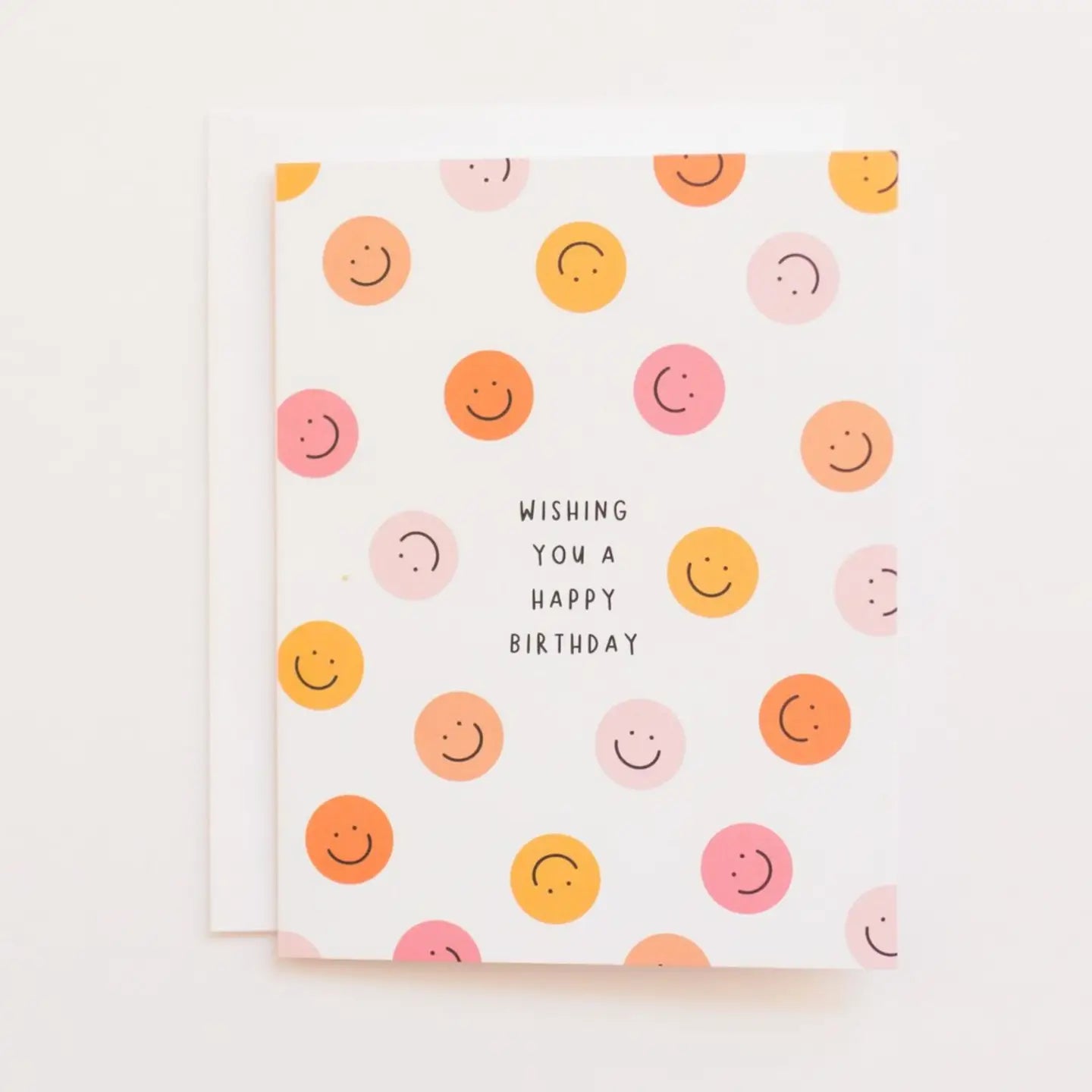 Happy Birthday Smiley Faces Greeting Card