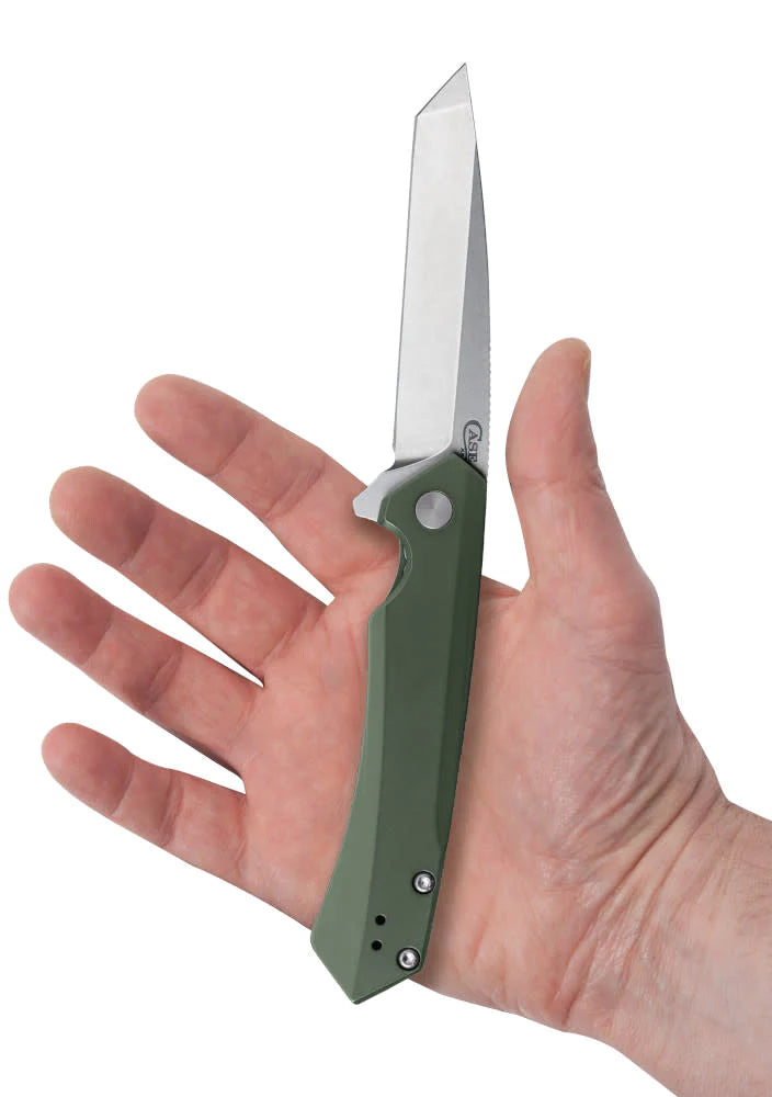 Green Anodized Aluminum Kinzua Tanto