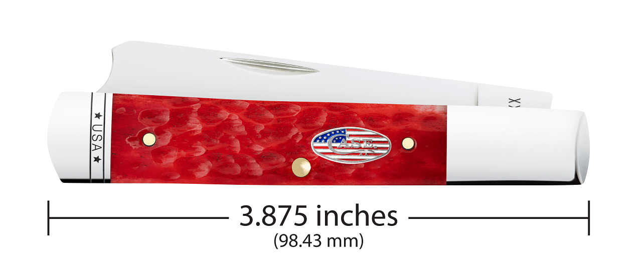 Dark Red Jigged Bone Razor