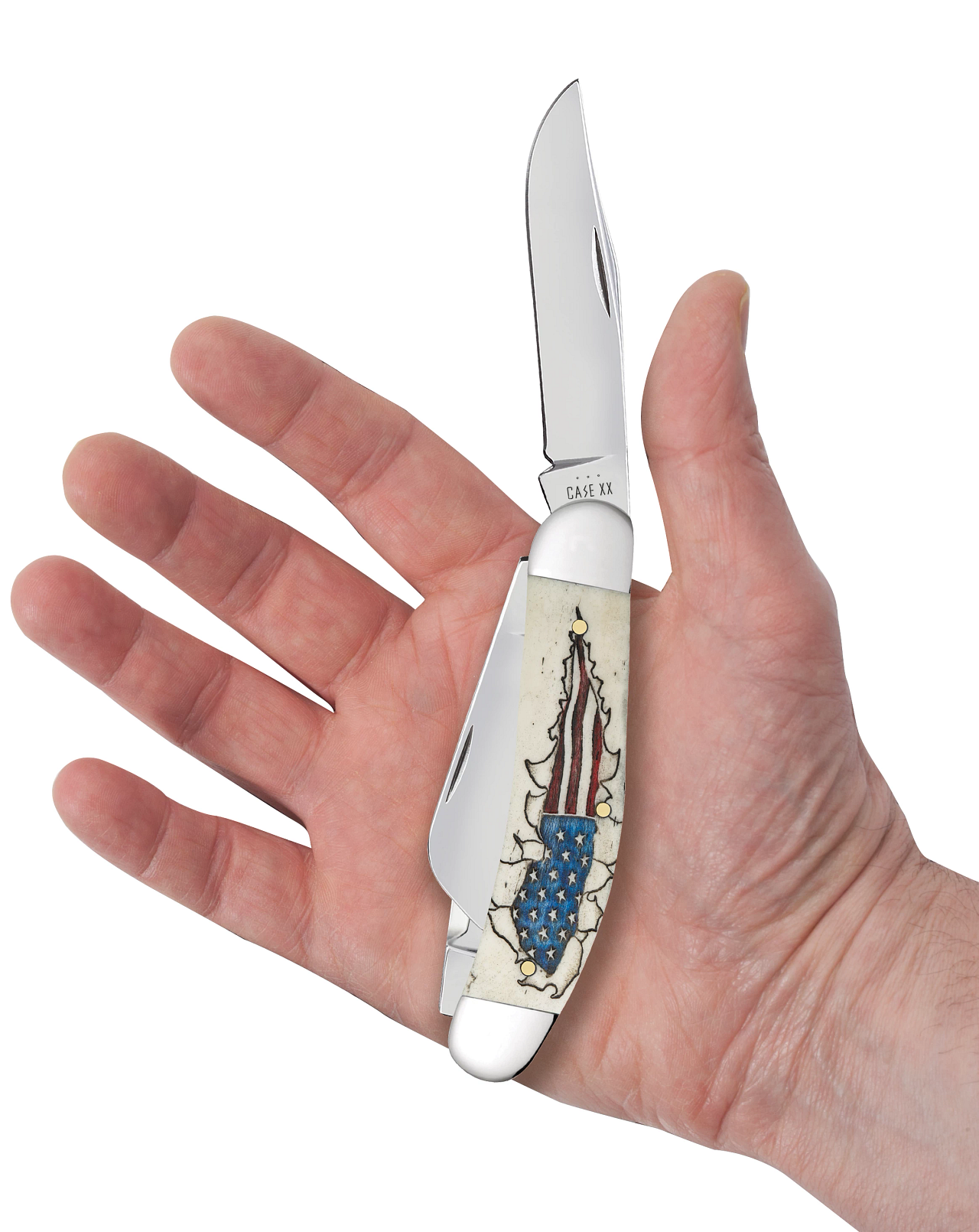 Natural Bone Embellished Flag Sowbelly