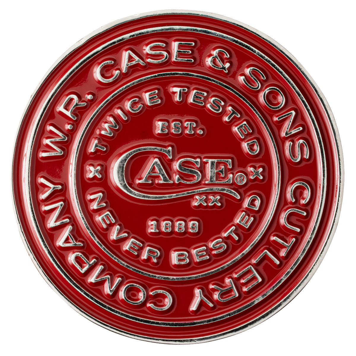Knives 2026 Red & Antique Silver 50295 Challenge Coin