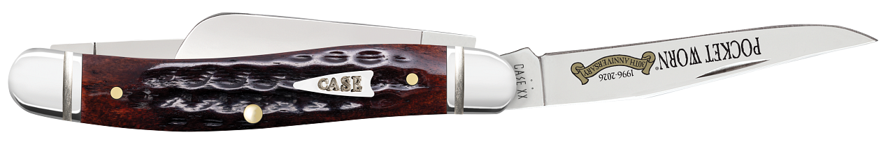 Case XX™ Medium Stockman Pocket Worn 30th Mahogany Bone