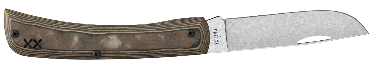 Sod Buster Jr Black & Tan Richlite and Black G-10 66388 S35VN Stainless Pocket Knife