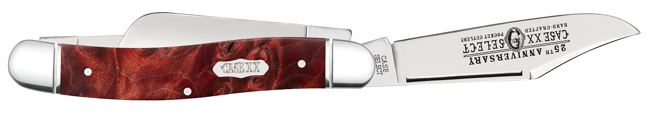 Red and Orange Maple Burl Select 25th Medium Stockman