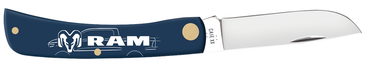 Sod Buster Jr RAM Navy Blue Synthetic 37484 Stainless Pocket Knife