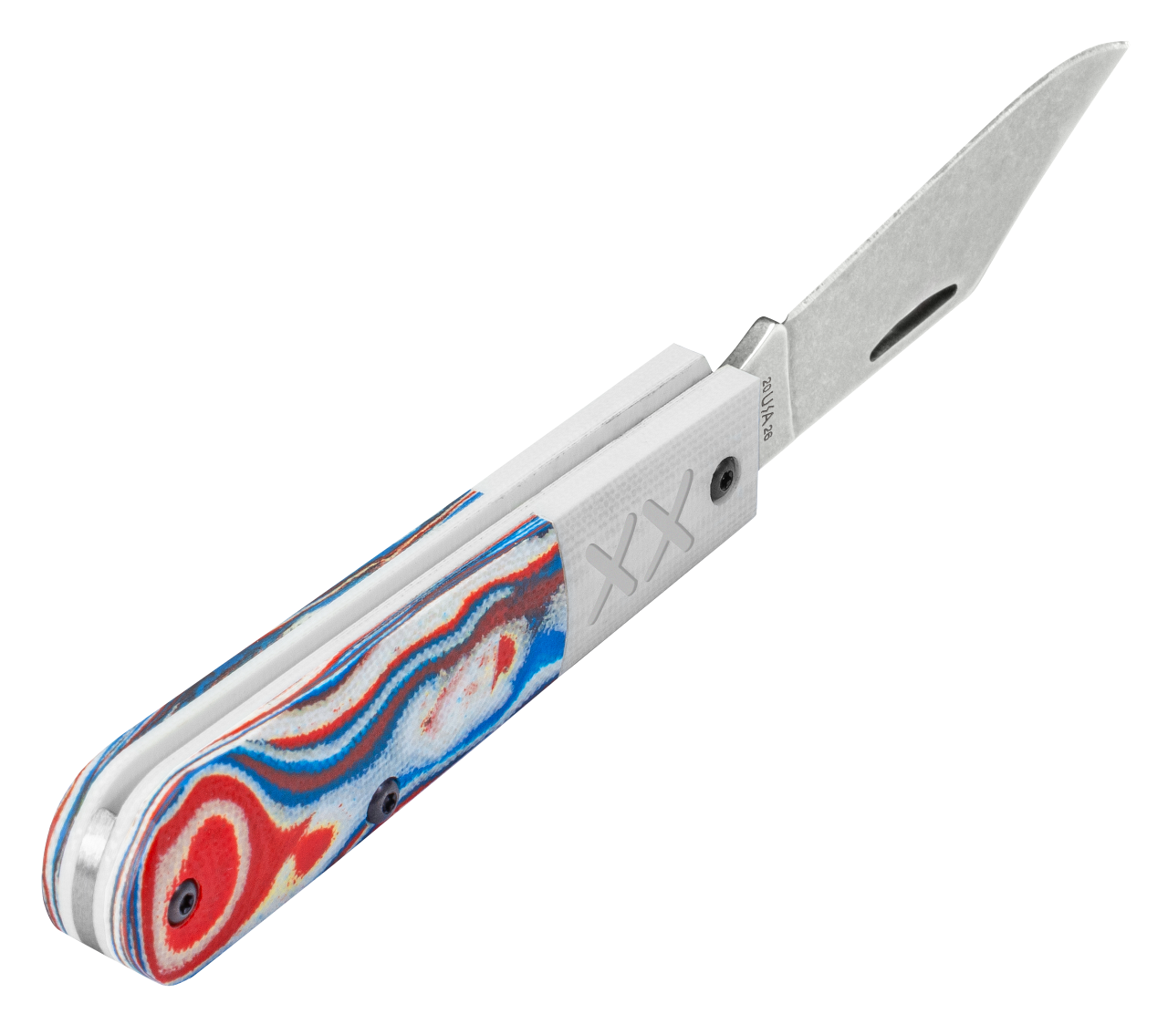 Case XX™ Barlow XR Crossroads Red, White & Blue Burl G-10 S35VN Steel 53164 Pocket Knife