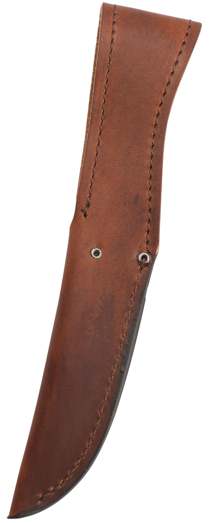 Leather Hunter Two Knife Hunting Set with Leather Sheath