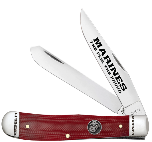 USMC® Smooth Red G-10 Trapper