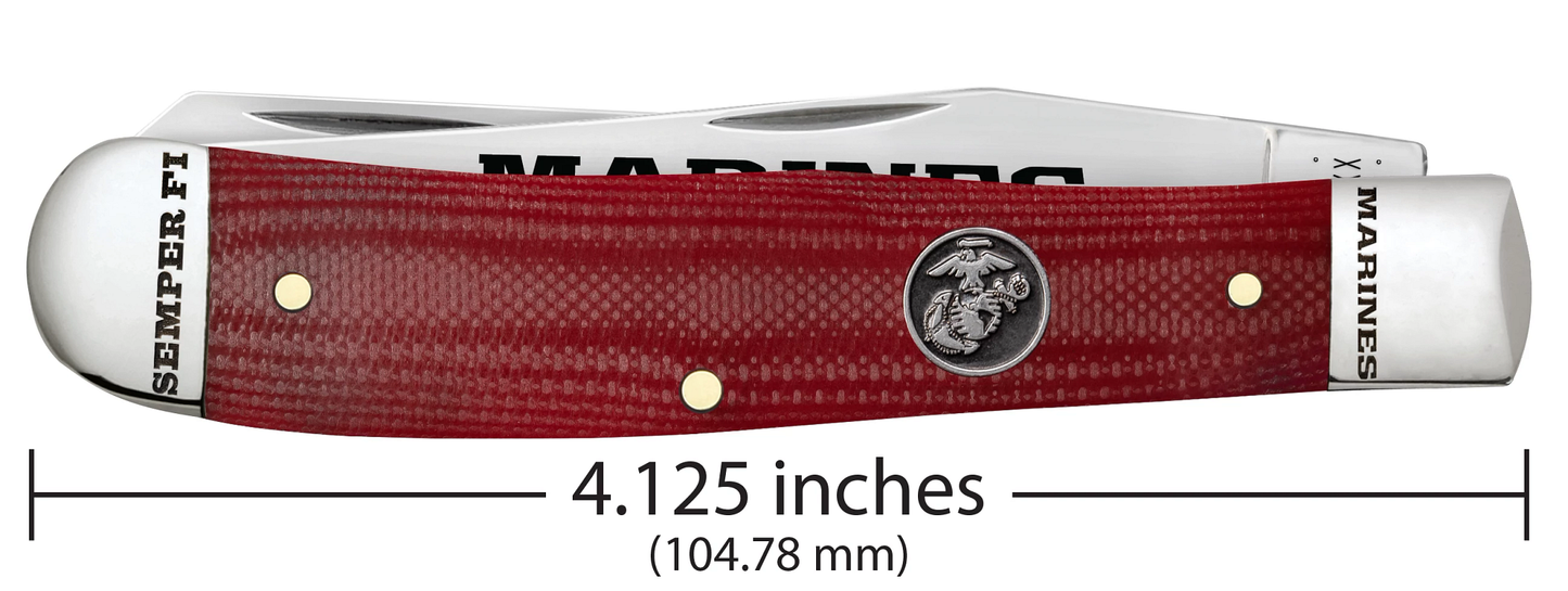 USMC® Smooth Red G-10 Trapper