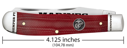 USMC® Smooth Red G-10 Trapper