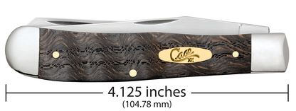 Smooth Black Curly Oak Wood Trapper