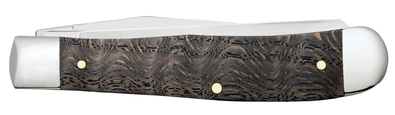 Smooth Black Curly Oak Wood Trapper