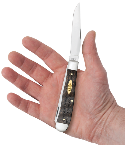 Smooth Black Curly Oak Wood Trapper