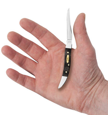 Smooth Black Curly Oak Wood Small Texas Toothpick