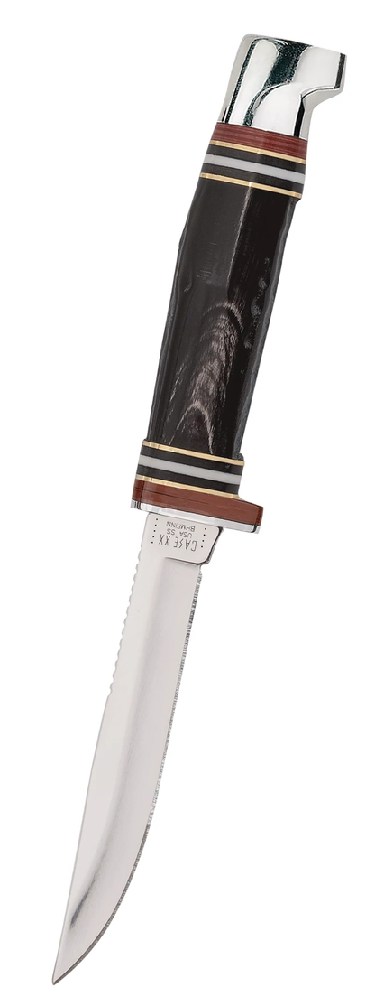 Buffalo Horn Mini FINN Hunter with Leather Sheath