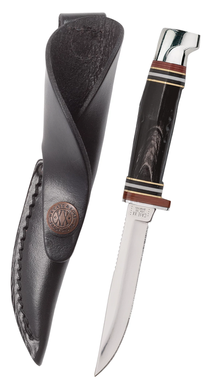 Buffalo Horn Mini FINN Hunter with Leather Sheath