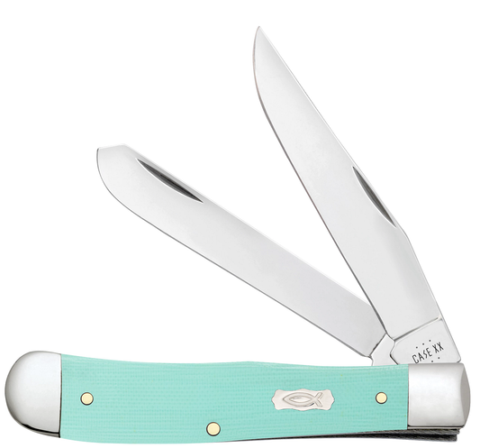 Seafoam Green G-10 Smooth Trapper